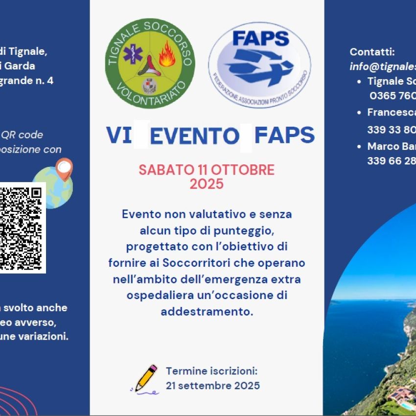 Locandina VI evento FAPS