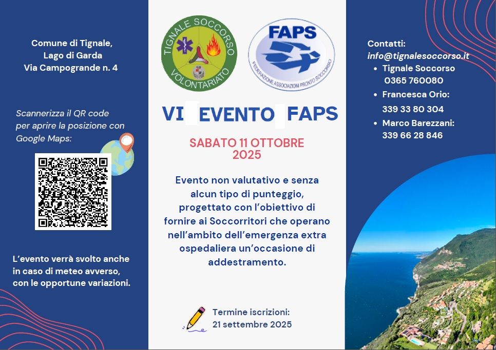 Locandina VI evento FAPS